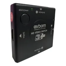 Adaptador Switch Divisor 3 Portas Hdmi Tv Game 1080p 3x1 Foto mini  3