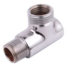 Adaptador Tee T Maquina Lavar Tanque 1/2x3/4   Latão Cromado Foto mini  2