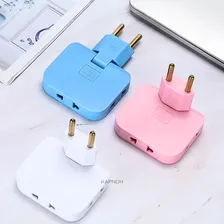 Adaptador Tomada Articulado Dobrável Benjamim Flexível Foto mini  3