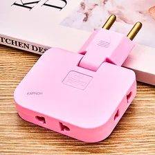Adaptador Tomada Articulado Dobrável Benjamim Flexível Foto mini 4