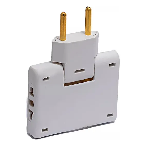 Adaptador Tomada Articulado Dobrável Benjamim Pinot FlexĂvel 110v/220v Foto 1