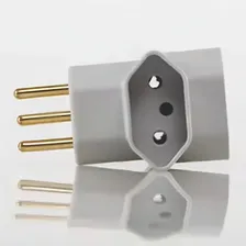 Adaptador Tomada Padrão Benjamin 2p+t 10a 250v Foto mini 2