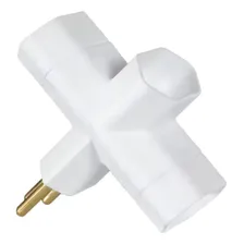 Adaptador Tomada Padrão Benjamin 2p+t 10a 250v Foto mini 1