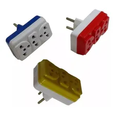 Adaptador Tomada Padrão Novo/antigo Benjamin Triplo 110V/220V Foto mini 2