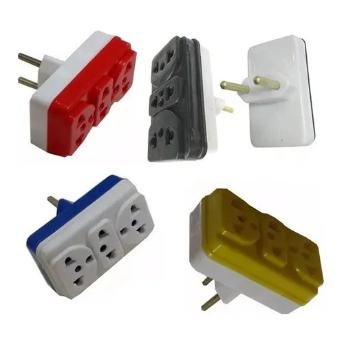 Adaptador Tomada Padrão Novo/antigo Benjamin Triplo 110V/220V Foto 1