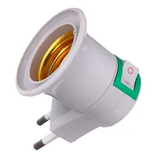 Adaptador Tomada Soquete E27 P/ Lampada Chave Desliga Foto mini  3