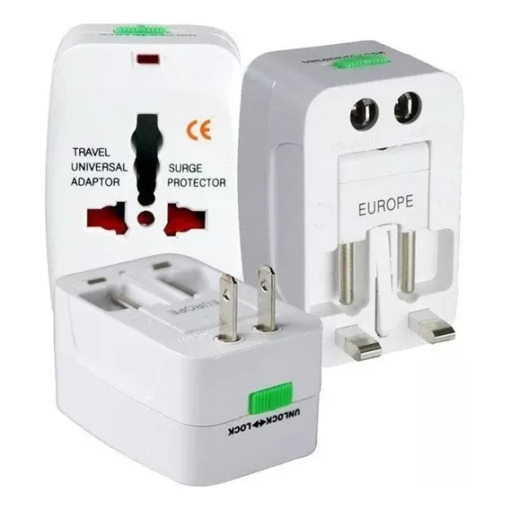 Adaptador Tomada Universal Padrao Americano Europeu Viagem Foto 1
