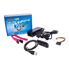Adaptador Usb 2.0 Hd Conversor P/ Ide Sata Fonte 3 Em 1 Foto mini 2