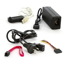 Adaptador Usb 2.0 Hd Conversor P/ Ide Sata Fonte 3 Em 1 Foto mini 1