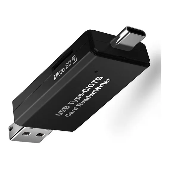 Adaptador USB 3 em 1 Leitor de cartão Micro Sd tipo C 3.0 Foto 1
