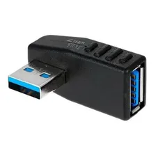 Adaptador Usb 3.0 Vertical M X F 90º Graus Esquerda + Foto mini 1