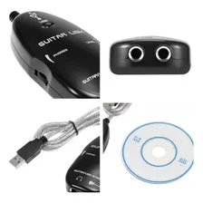 Adaptador Usb De Guitarra Violão Baixo Pc Guitar Link Foto mini 3