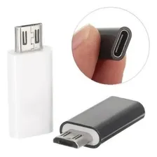 Adaptador Usb Micro Otg Macho X Tipo C (type-c) Fêmea Foto mini 2