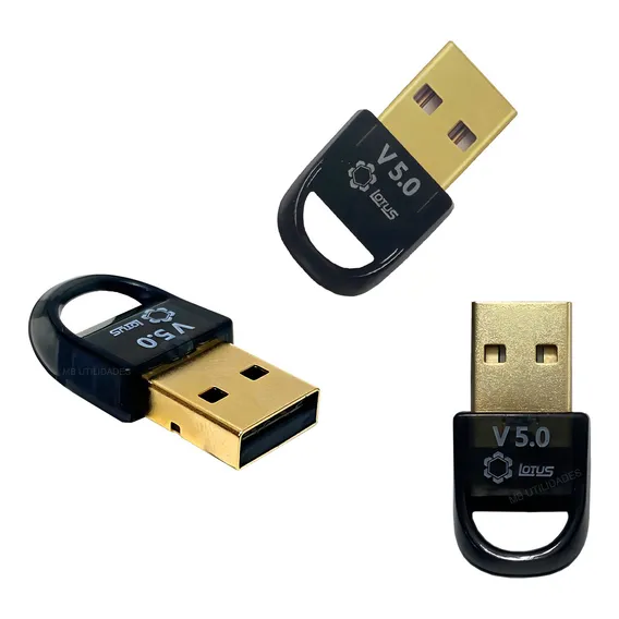 Adaptador Usb Para Bluetooth 5.0 Wireless Preto - Lt-bl050 Foto 1