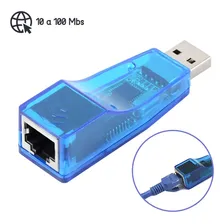 Adaptador Usb Placa Rede Rj45 Cabo Rede Internet Pc Foto mini 2