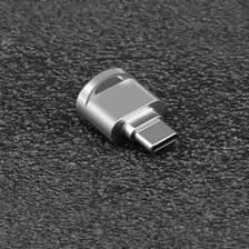 Adaptador Usb Tipo C 3.1 Leitor Cartão De Memoria Micro Sd Cor Prata Foto mini 2
