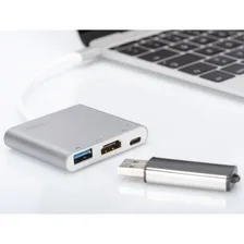 Adaptador VĂdeo Tipo-c Para Hdmi Usb 3.0 Qualidade 4k Foto mini 2