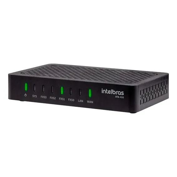 Adaptador Voip Para Telefones Anal贸gicos Ata 400 Intelbras Foto 1