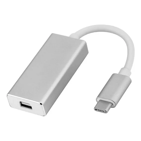 Adaptador Yosoo- USB-C para Mini Displayport, adaptador USB tipo C para Mini Displayport Adaptador USB 3.1 tipo C para Mini Dp Adaptador USB-C para Mini Dp For (prata) Foto 1