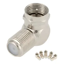 Adaptadore F Antena 90 Graus Coaxial Macho E Femea Foto mini 1
