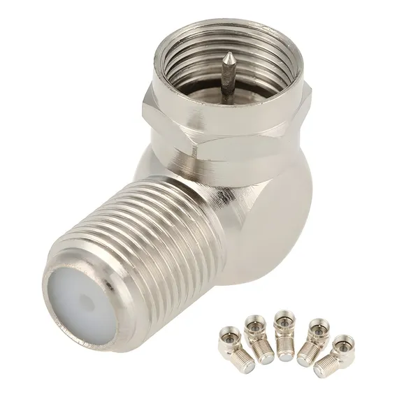 Adaptadore F Antena 90 Graus Coaxial Macho E Femea Foto 1
