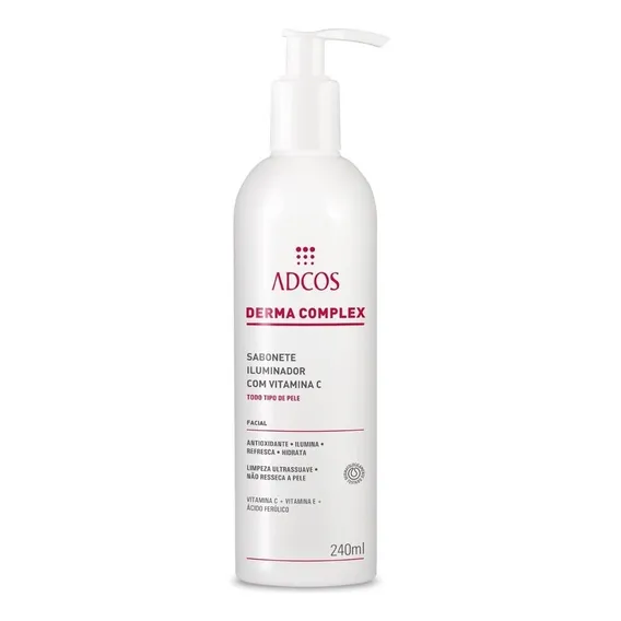 Adcos Derma Complex Sabonete Iluminador Com Vitamina C De 240ml 240g Foto 1