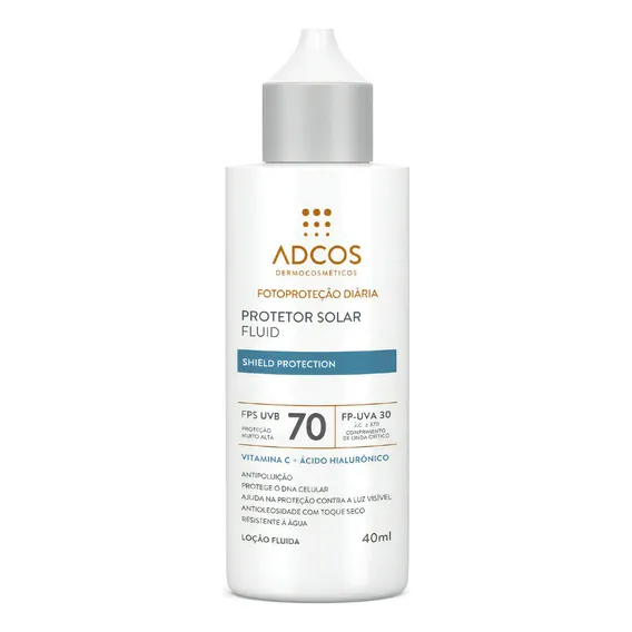Adcos Fotoproteção DiÔria Fluid Incolor Fps 70 - Protetor So Foto 1
