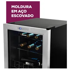 Adega Climatizada Suggar Lyon 13 Garrafas Ad15 Cor Inox 220V Foto mini 4