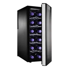 Adega de Vinho Climatizada Electrolux 12 garrafas Uma Porta Acabamento em AlumÃnio ACB12 - Bivolt Foto mini 2