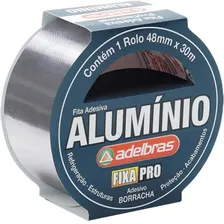 Adelbras Fixa Pro Fita Adesiva Alumínio 48mmx30m cor cinza liso Foto  mini 1