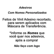 Adesivo 100 Nomes Personalizados Adesivo Vinil 10 X2 Cm Foto mini 2