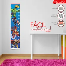 Adesivo 3d Régua Crescimento Vingadores Medir Altura Criança Foto mini 2