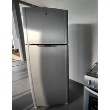 Adesivo Aço Escovado Moldável Envelopamento Geladeira Cor Prateado Foto mini  3