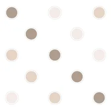 Adesivo Antiderrapante Banheiro Piso Bolinhas Bege Nude 14un Foto mini 3