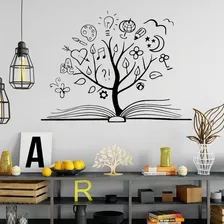 Adesivo Árvore De Livro Com Desenhos Criativos Foto  mini 1
