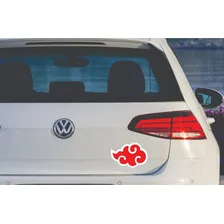Adesivo Automotivo Carro Moto Casa Akatsuki Naruto Colante Cor Vermelho Foto mini  2