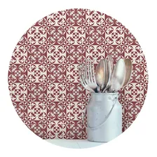 Adesivo Azulejo 10x10 Cm 100un Cozinha Vermelho Cardeal Foto mini 1