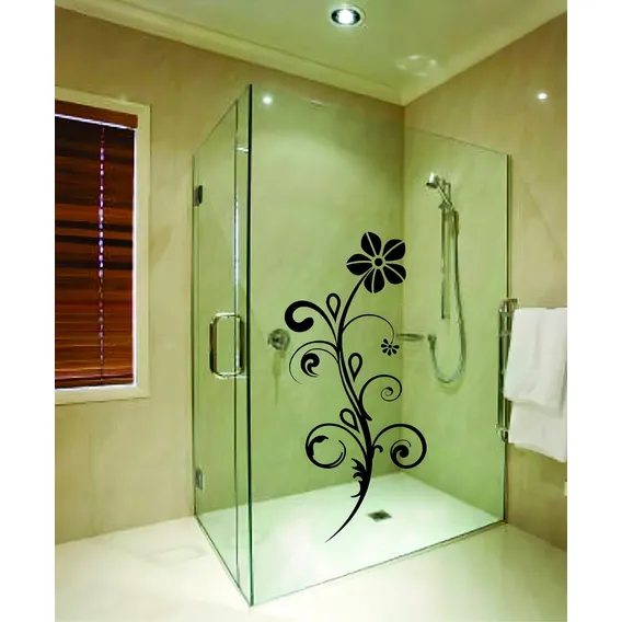 Adesivo Box Blindex Espelho Vidro Decoração Modelo Cor Preto Foto 1
