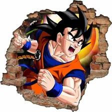 Adesivo Buraco 3d Parede Infantil 65x65cm Cor Goku01 Foto mini 1
