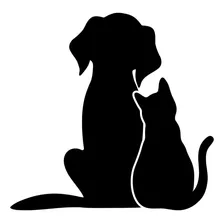 Adesivo Cachorro/gato Para Carro/parede/vidro/geladeira Cor Preto Foto mini 2