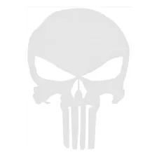 Adesivo Caveira Justiceiro Punisher Resinado - Carro / Moto Foto  mini 1