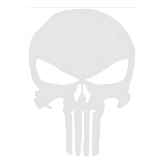 Adesivo Caveira Justiceiro Punisher Resinado - Carro / Moto Foto 1