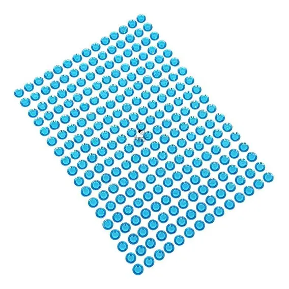 Adesivo Chaton Strass Azul 6mm 504 Unidades Foto 1