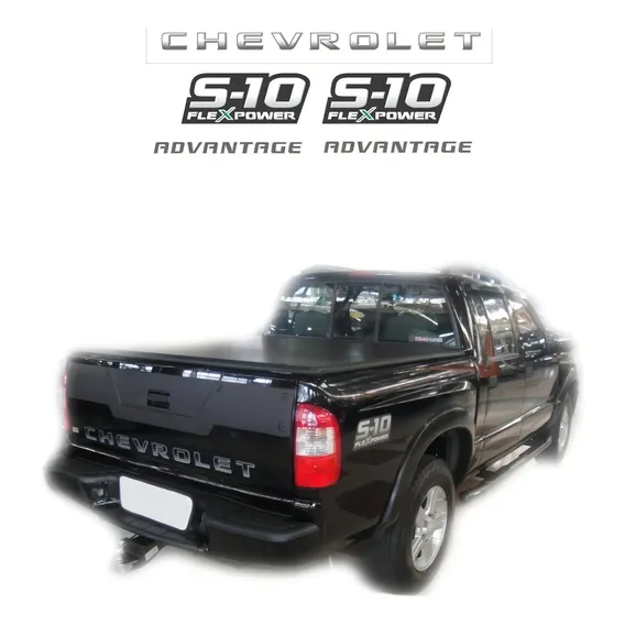 Adesivo Chevrolet S10 Advantage Flex 2009 2010 2011 Ca11727 Cor Prata Foto 1