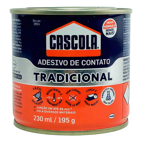 Adesivo Cola Contato Cascola 195g Sapateiro Marceneiro Cor Incolor Foto 1