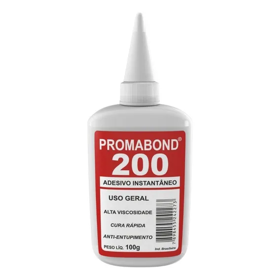 Adesivo Cola Multiuso 200 Gel Instantâneo 100g Foto 1