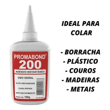 Adesivo Cola Multiuso 200 Gel Instantâneo 100g Foto mini 2