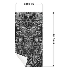 Adesivo Coluna De Carro Envelopamento Automotivo Tuning Cor Vikings Foto mini  3
