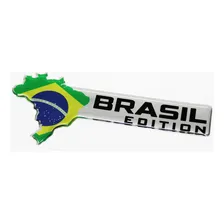 Adesivo Cromado Brasil Edition Emblema Resinado Universal Foto mini  3