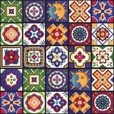 Adesivo De Azulejo Cozinha Mexicano 10x10cm 100un Foto mini 2